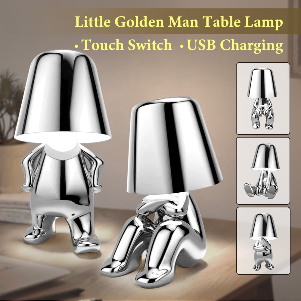 Golden Man Lamp